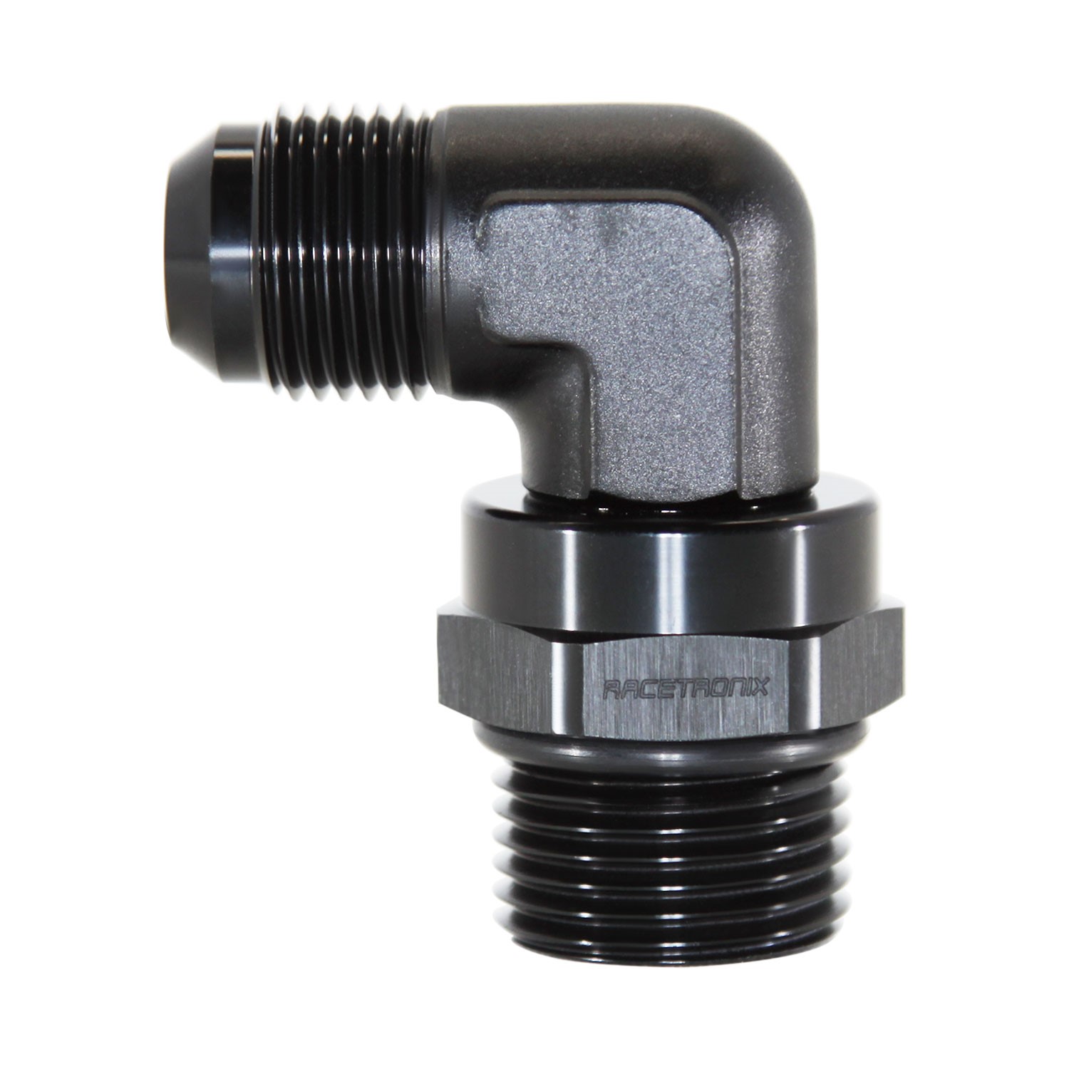 jic-10 An-10 à orb-10 7/8 " 90 degrés UltraFlow pivotant sceau Raccord Noir jic-10 An-10 à orb-10 7/8 " 90 degrés UltraFlow pivotant sceau Raccord Noir
